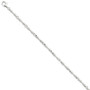 14k White Gold 3.5mm Hand-polished Fancy Link Chain