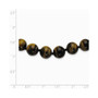 10-10.5mm Smooth Beaded Tiger Eye Necklace