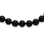 8-8.5mm Smooth Beaded Black Agate Necklace