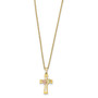 10k Tri-Color Black Hills Gold Crucifix Necklace