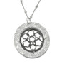 Leslie's Sterling Silver and Ruthenium-plated Diamond-cut Necklace