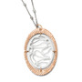 Leslie's Sterling Silver and Rose Gold-plated Diamond-cut Necklace