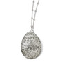 Leslie's Sterling Silver and Ruthenium-plated Necklace w/2in ext