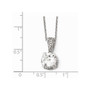 Cheryl M Sterling Silver CZ 18in Necklace