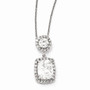 Cheryl M Sterling Silver CZ 18in Necklace