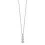 Sterling Silver CZ Journey Necklace