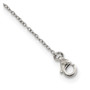 Sterling Silver Polished LOVE with CZ Heart Necklace