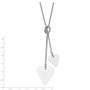 Sterling Silver Heart Cable Wrap Necklace