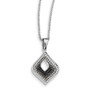 SS Rhodium-Plated CZ Brilliant Embers Necklace