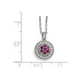 SS Rhodium-Plated CZ Brilliant Embers Necklace