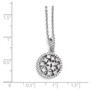 SS Rhodium-Plated CZ Brilliant Embers Necklace