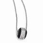 Sterling Silver & CZ True Fire Necklace
