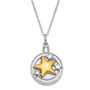 Sterling Silver & Gold-plated Your Brightest Star Ash Holder 18in. Necklace