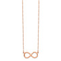 14K Rose Polished Infinity Necklace