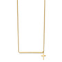 14k Polished Cross w/ 2in ext. Necklace
