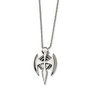 Stainless Steel Gothic Cross Pendant 24in Necklace