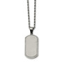 Stainless Steel Laser Cut Dog Tag Pendant Necklace