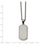 Stainless Steel Laser Cut Dog Tag Pendant Necklace