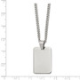 Stainless Steel Polished Dog Tag Necklace