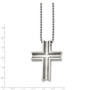 Titanium Polished Cross Necklace