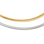 Leslie's 14K Two-tone Supreme Reversible Uniclasp Omega Necklace