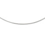 Leslie's 14K White Gold 1.2mm Detachable Clasp Omega Necklace