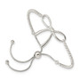 Sterling Silver Dia. Cut Adjustable Bow Bracelet