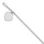 Sterling Silver Heart Charm Bracelet