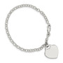 Sterling Silver Heart Charm Bracelet