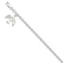 Sterling Silver Dove Charm Bracelet