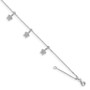 Sterling Silver CZ Star Dangle Adjustable Bracelet