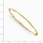 Leslie's 14K Polished Twisted Hinged Bangle