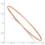 14k 1.5mm Rose Gold Slip-on Bangle Bracelet