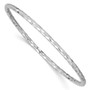 14k White Gold Polished Bangle Bracelet