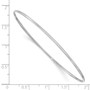 14k White Gold 1.5mm Slip-on Bangle Bracelet