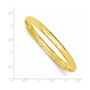 14k 4/16 Oversize High Polished Hinged Bangle Bracelet