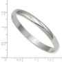 Rhodium-plated Kelly Waters Polished Baby Slip-on Bangle