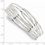 Sterling Silver Polished Cuff Bangle