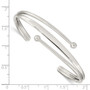 Sterling Silver Polished Cuff Bangle