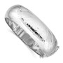 Sterling Silver Rhodium-plated 20mm Bangle Bracelet