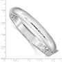 Sterling Silver Rhodium-plated 10.25mm Bangle Bracelet