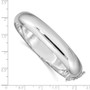 Sterling Silver Rhodium-plated 12.00mm Bangle Bracelet