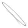 Sterling Silver 1.25 mm Diamond Cut Bangle