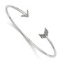 Sterling Silver CZ Brilliant Embers Arrow Bangle