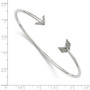 Sterling Silver CZ Brilliant Embers Arrow Bangle