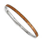 Stainless Steel Yellow Enameled Bangle