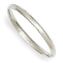 14k 3/16 White Gold Hinged Baby Bangle Bracelet