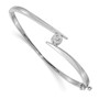 14k White Gold Bangle Bracelet Mounting