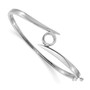 14k White Gold Bangle Bracelet Mounting