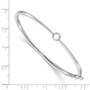 14k White Gold Bangle Bracelet Mounting